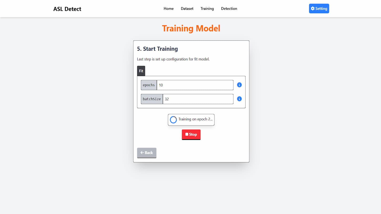 Process Training Model