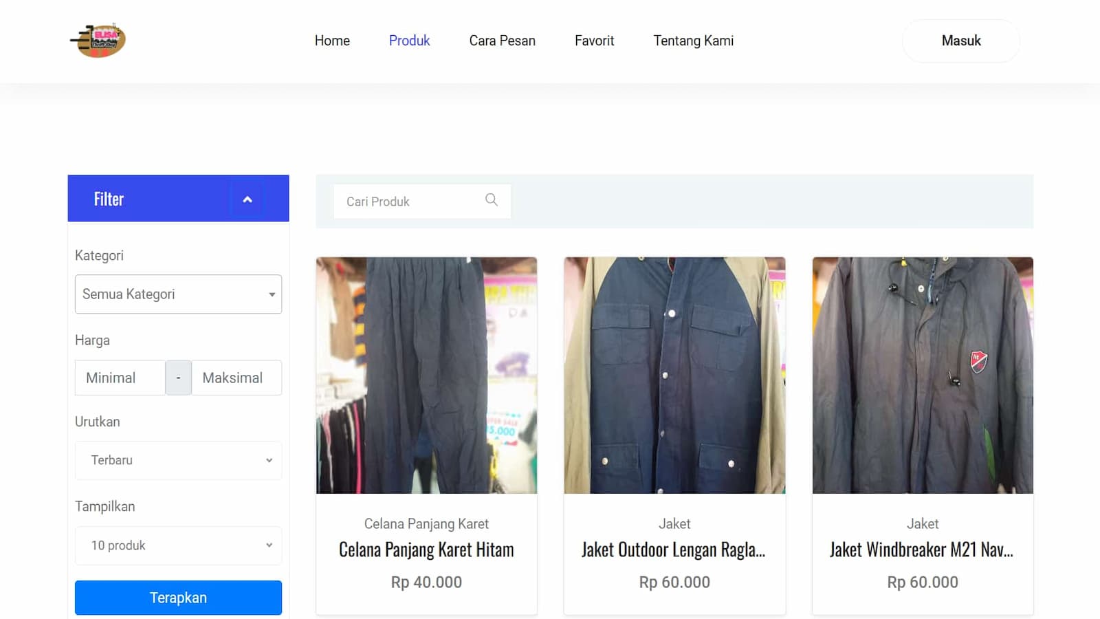 Product Page